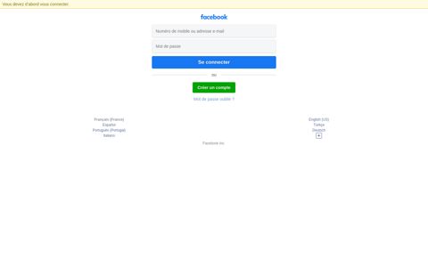 Log In - Facebook Touch