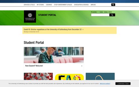 University of Gothenburg – Student Portal - Student Portal