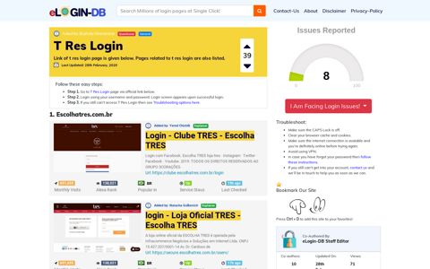 T Res Login - A database full of login pages from all over the internet!