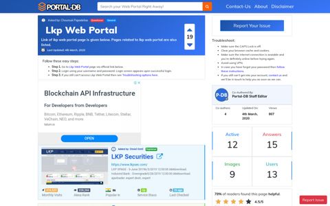 Lkp Web Portal