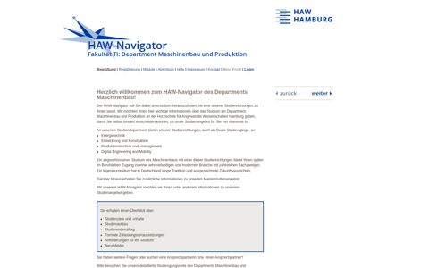 Maschinenbau - HAW-Navigator
