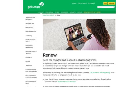 Renew - Girl Scouts