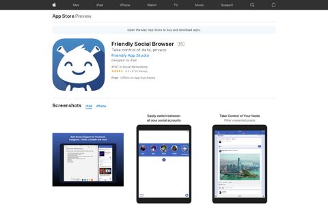 ‎Friendly Social Browser on the App Store