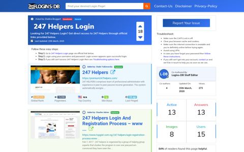247 Helpers Login - Logins-DB