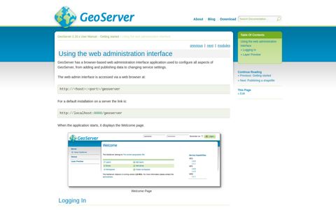 Using the web administration interface — GeoServer 2.19.x ...