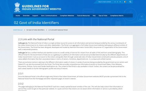 2.3 Link with National Portal | Guidelines For Indian ...