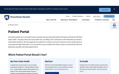 Patient Portal | Penn State Health