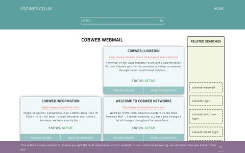 cobweb webmail - General Information about Login - Logines.co.uk