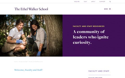 Faculty and Staff Resources - Ethel Walker School