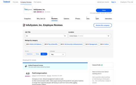 Working at InfuSystem, Inc.: Employee Reviews | Indeed.com