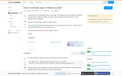 how to override login of flask-security? - Stack Overflow
