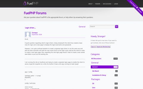 Login driver..... - FuelPHP forums