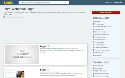 Icore Webportal Login - Loginii.com