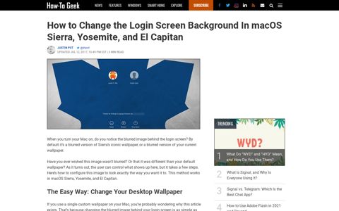 How to Change the Login Screen Background In macOS ...