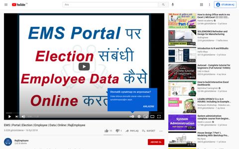 EMS | Portal | Election | Employee | Data - YouTube