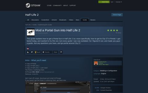 Guide :: Mod a Portal Gun into Half Life 2 - Steam Community