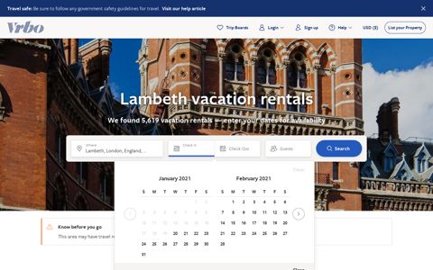 Lambeth, London Vacation Rentals: condo and apartment ...
