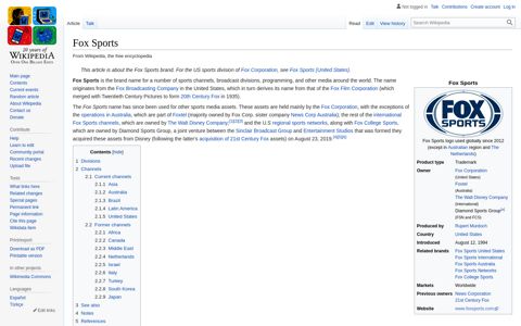 Fox Sports - Wikipedia
