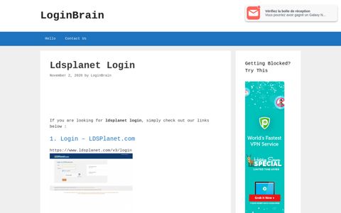 Ldsplanet - Login - Ldsplanet.Com - LoginBrain