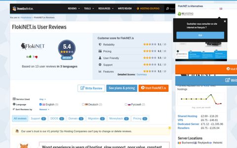 FlokiNET.is Reviews by 13 Users & Expert Opinion - Nov 2020