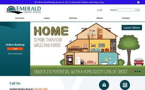 Emerald Credit Union: Home