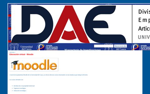 Educación virtual - Moodle - DAE - Google Sites