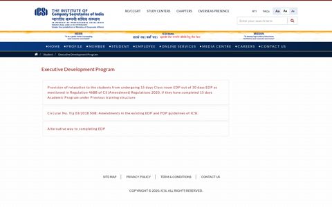 Executive Development Program - ICSI