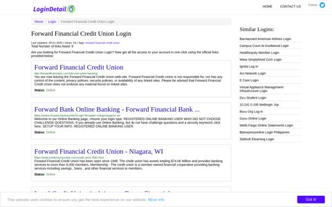 Forward Financial Credit Union Login - LoginDetail