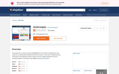 154 Reviews of Gogroopie.com - Sitejabber