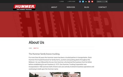 About | Midwest Trucking | Don Hummer Trucking