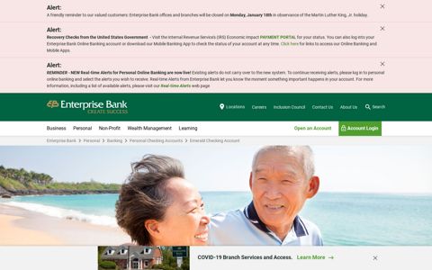 Emerald Checking Account | Enterprise Bank