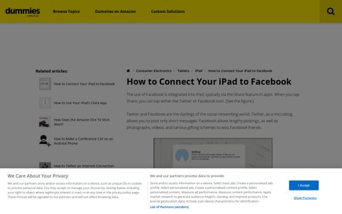 How to Connect Your iPad to Facebook - dummies