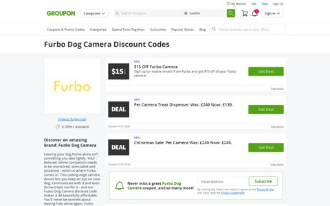 Furbo Dog Camera Discount Codes & Coupons December 2020