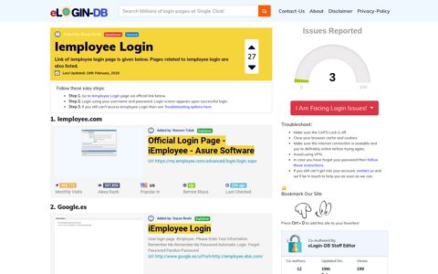 Iemployee Login - A database full of login pages from all over ...