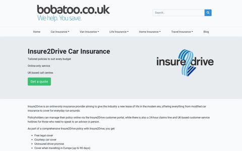 Insure2Drive Car Insurance | Instant Cheap Quotes | Bobatoo