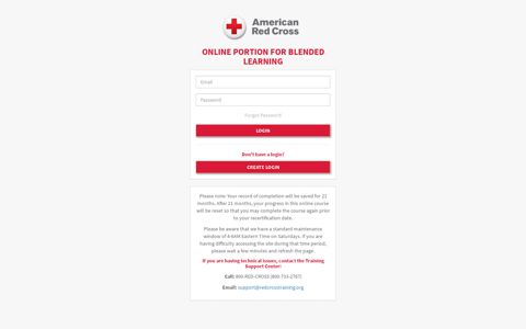 American Red Cross | Login