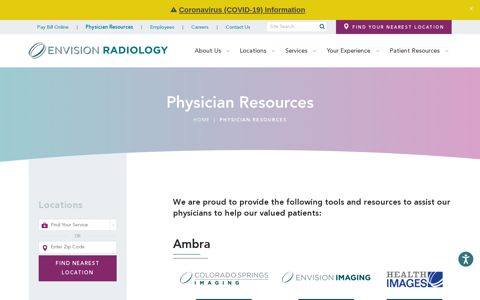 Physician Resources | Envision Radiology