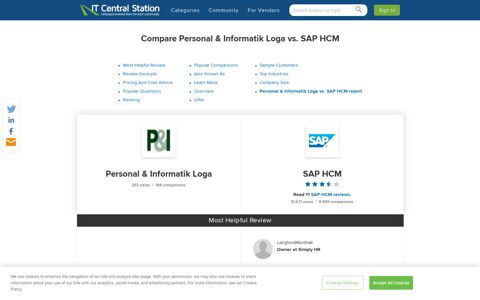 Personal & Informatik Loga vs. SAP HCM Comparison | IT ...
