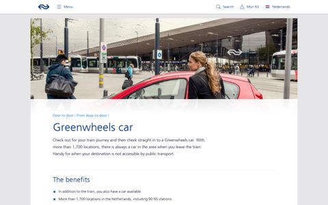 Business travel with a Greenwheels car | Door-to-door | NS