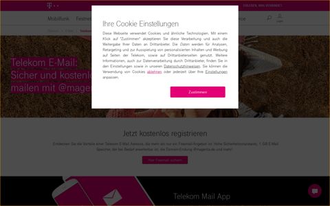 Telekom E-Mail: Sicher und kostenlos mailen mit @magenta.de