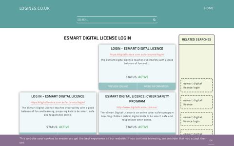 esmart digital license login - General Information about Login