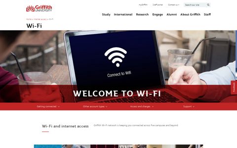 Wi-fi and internet access - Griffith University