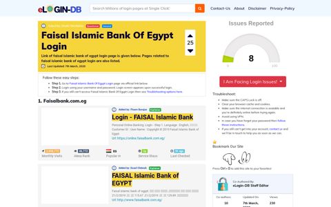 Faisal Islamic Bank Of Egypt Login