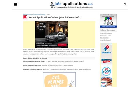 Kmart Application: Online Job Form - Job-Applications.com