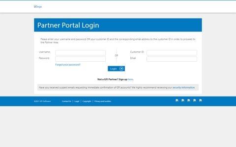 Partner Portal Login - GFI Customer Area - GFI Software