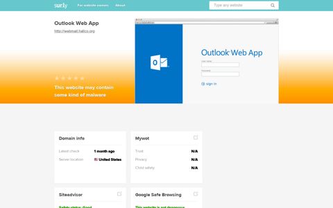 webmail.hallco.org - Outlook Web App - Web Mail Hallco - Sur.ly