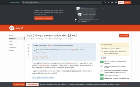 LightDM login screen configuration - Ask Ubuntu