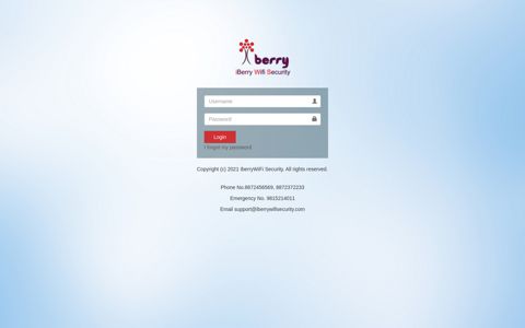 iBerry Manager | Log in