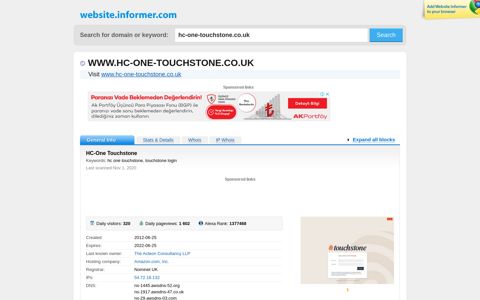 hc-one-touchstone.co.uk - Website Informer