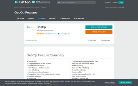 GeoOp Features & Capabilities | GetApp®